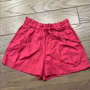 Uniqlo Pink High Waist Shorts, cotton linen blend, XS, NWOT